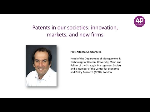 4iP Council webinar - Patents in our societies innovation, markets, and new firms