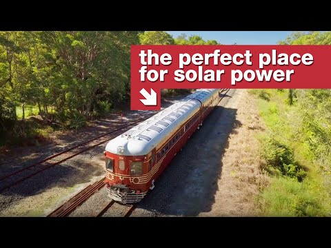 The world&#039;s first solar powered train