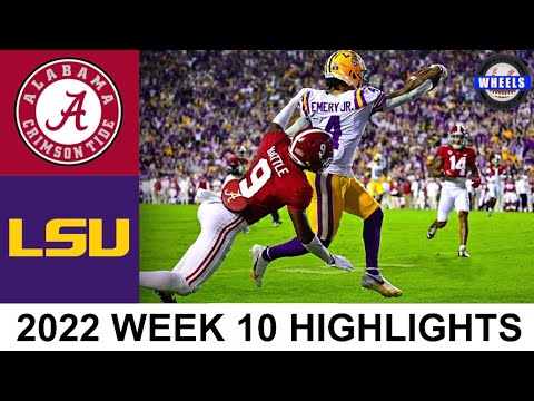 #10 LSU vs #6 Alabama Highlights (AMAZING GAME!) | College Football Week 10 | 2022 College Football