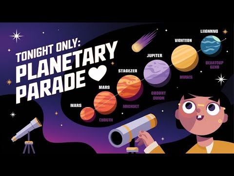 🌌 &quot;Planet Parade Tonight: See 6 Planets Align in the Night Sky! 🌍✨ [Don’t Miss It]