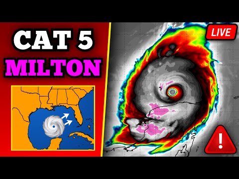 🔴 BREAKING Major Hurricane Milton Update - Catastrophic Impacts In Florida - 24 Hours Till Landfall