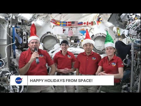 Happy Holidays From the Expedition70 Crew #nasa #astronauts #space