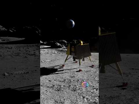 Chandrayaan 3 Landing | Vikram Lander | The Lunar Landing #shorts #space #chandrayaan3 #isro #earth