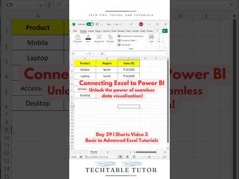 Convert Excel to Power BI in Minutes! 🔥 Unlock Powerful Insights Today DAY 29, Video 3 #powerbi