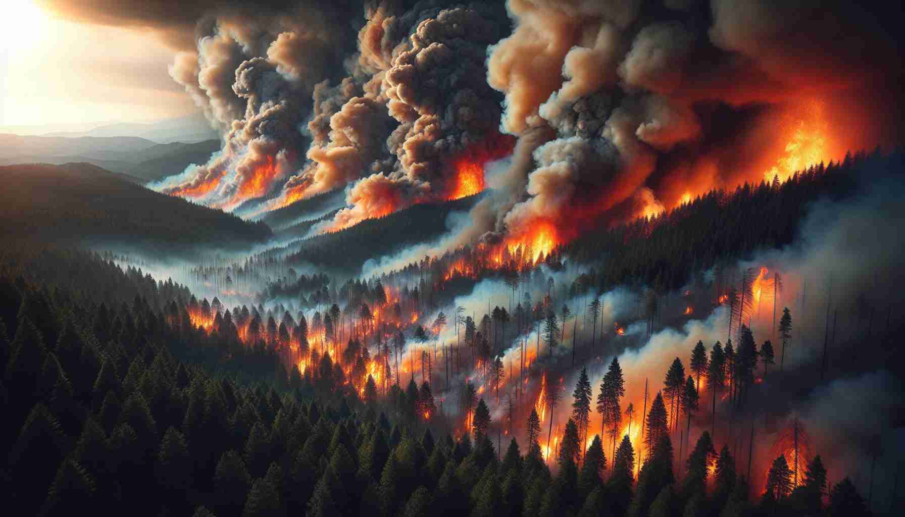 Wildfires Break Out in Xanthi Region