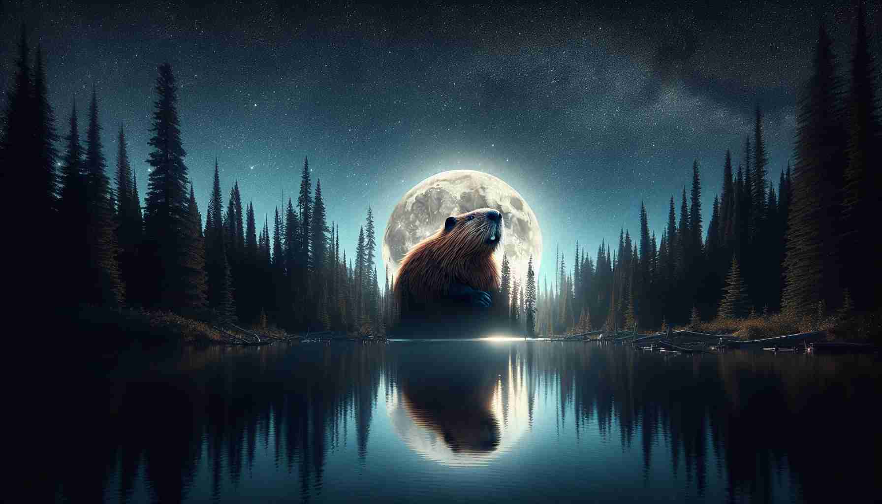 The Enchanting Glow of the Celestial Beaver Moon 