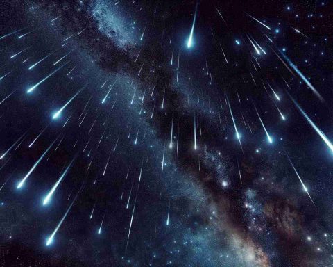 An ultra high definition, realistic representation of the Geminids meteor shower where the celestial spectacle is reimagined. Countless meteors streaking across the night sky, differing in size and intensity, against the backdrop of glittering stars and galaxies.