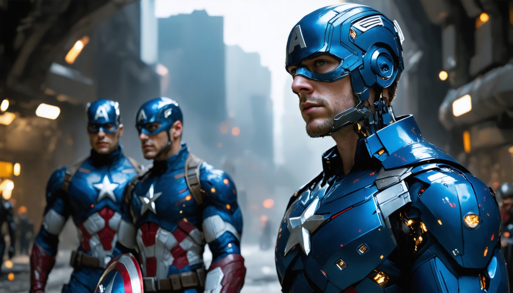 Captain America Teams Up with AI! The Future of Superhero Ingenuity.